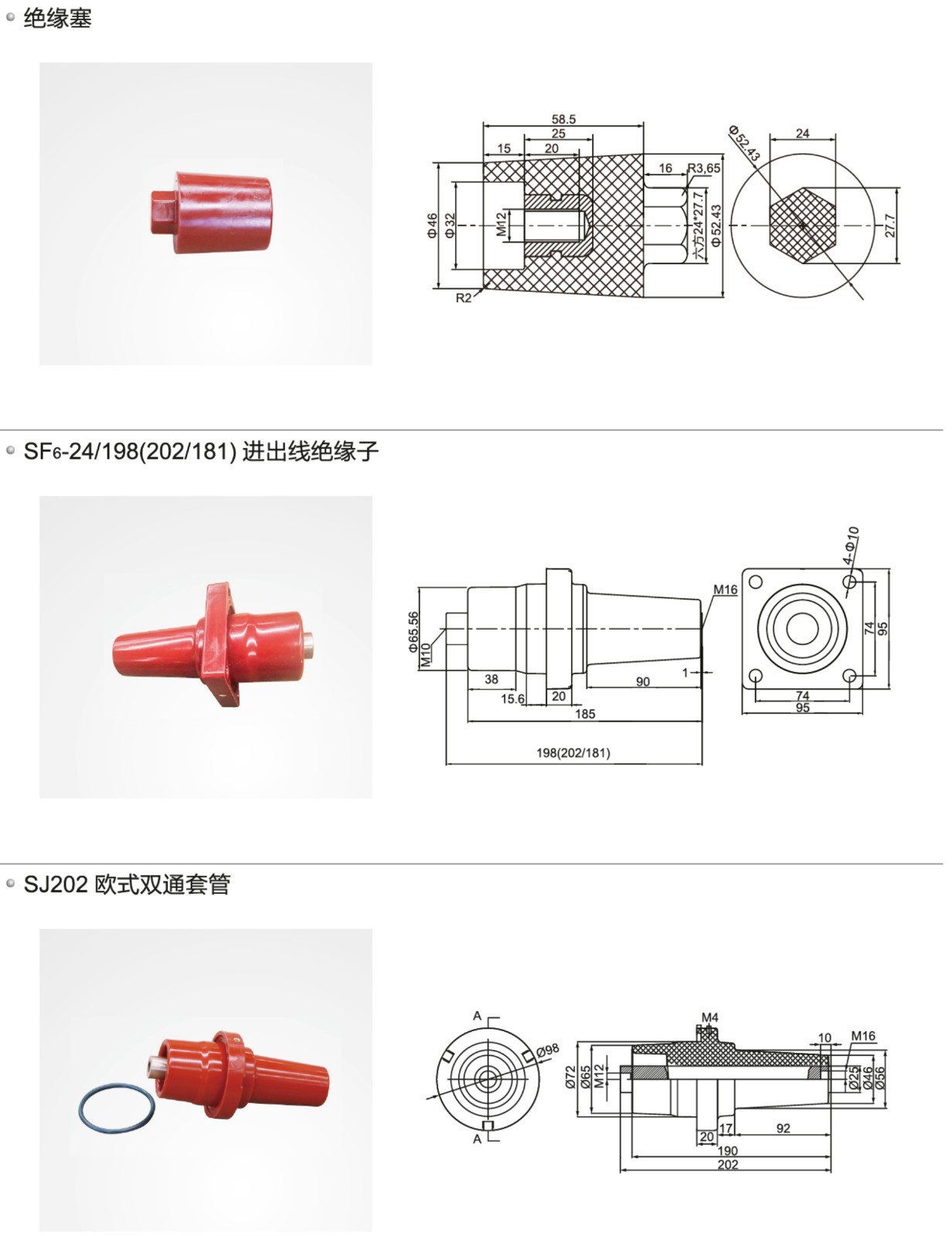 10kV环网柜复合绝缘子