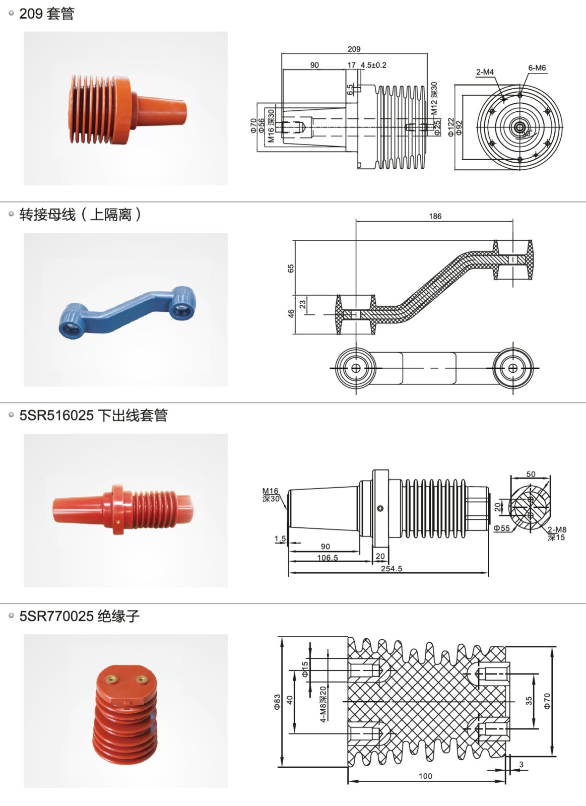 10kV环网柜复合绝缘子