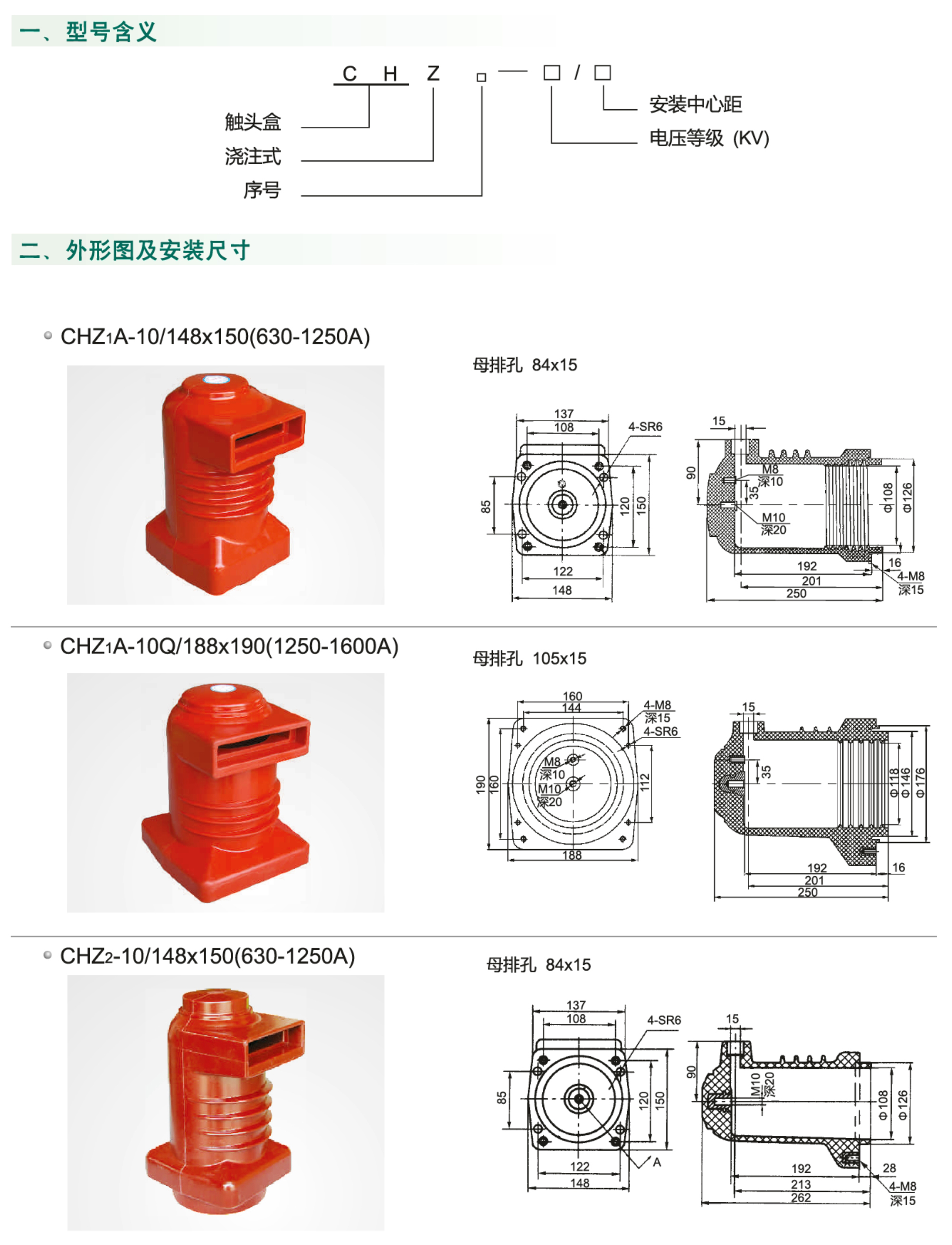 10kV高压触头盒CHZ系列