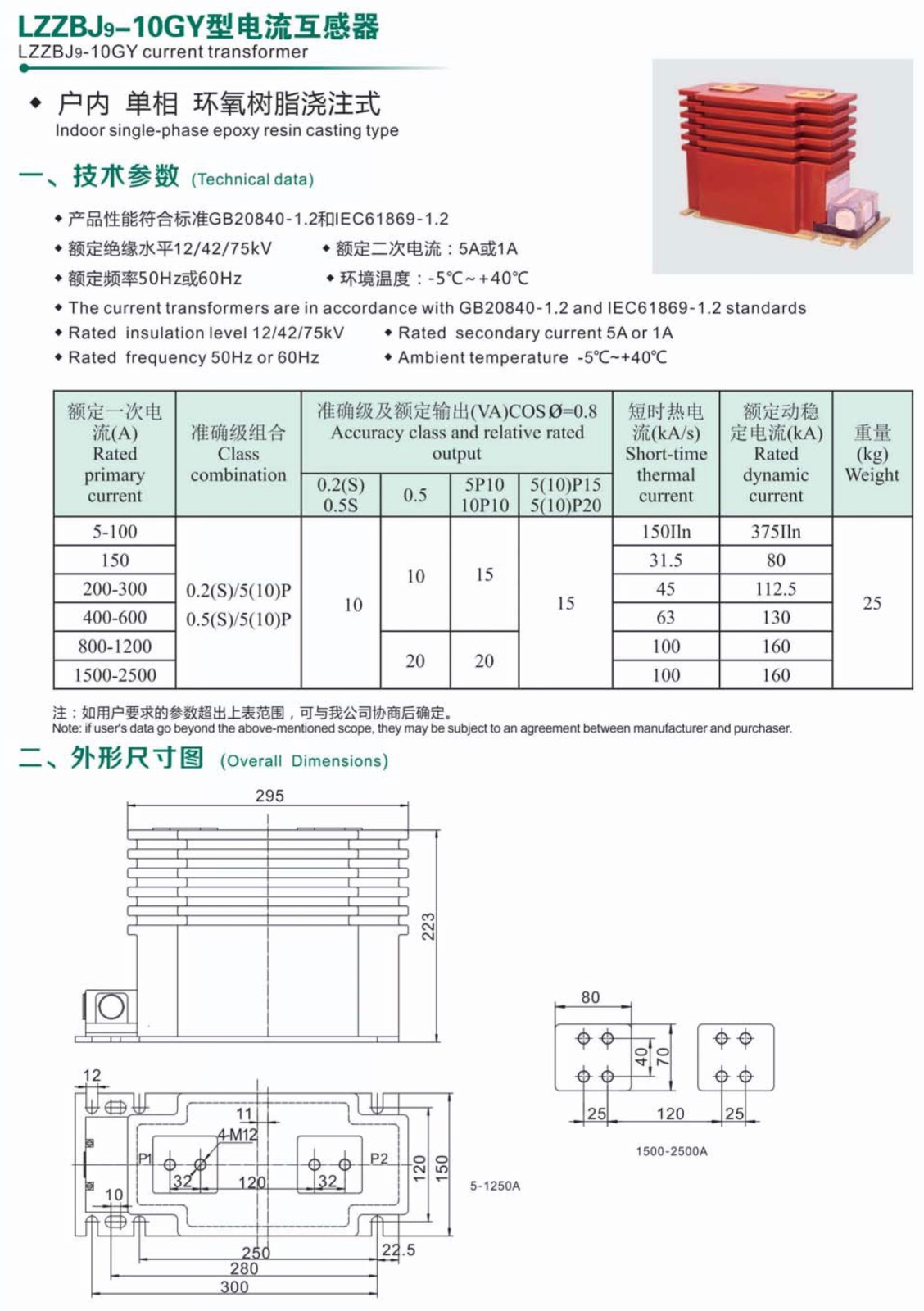 零序电流互感器LZZBJ系列