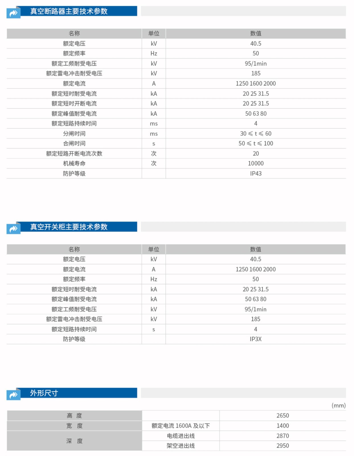 KYN61-40.5铠装移开式金属封闭开关设备