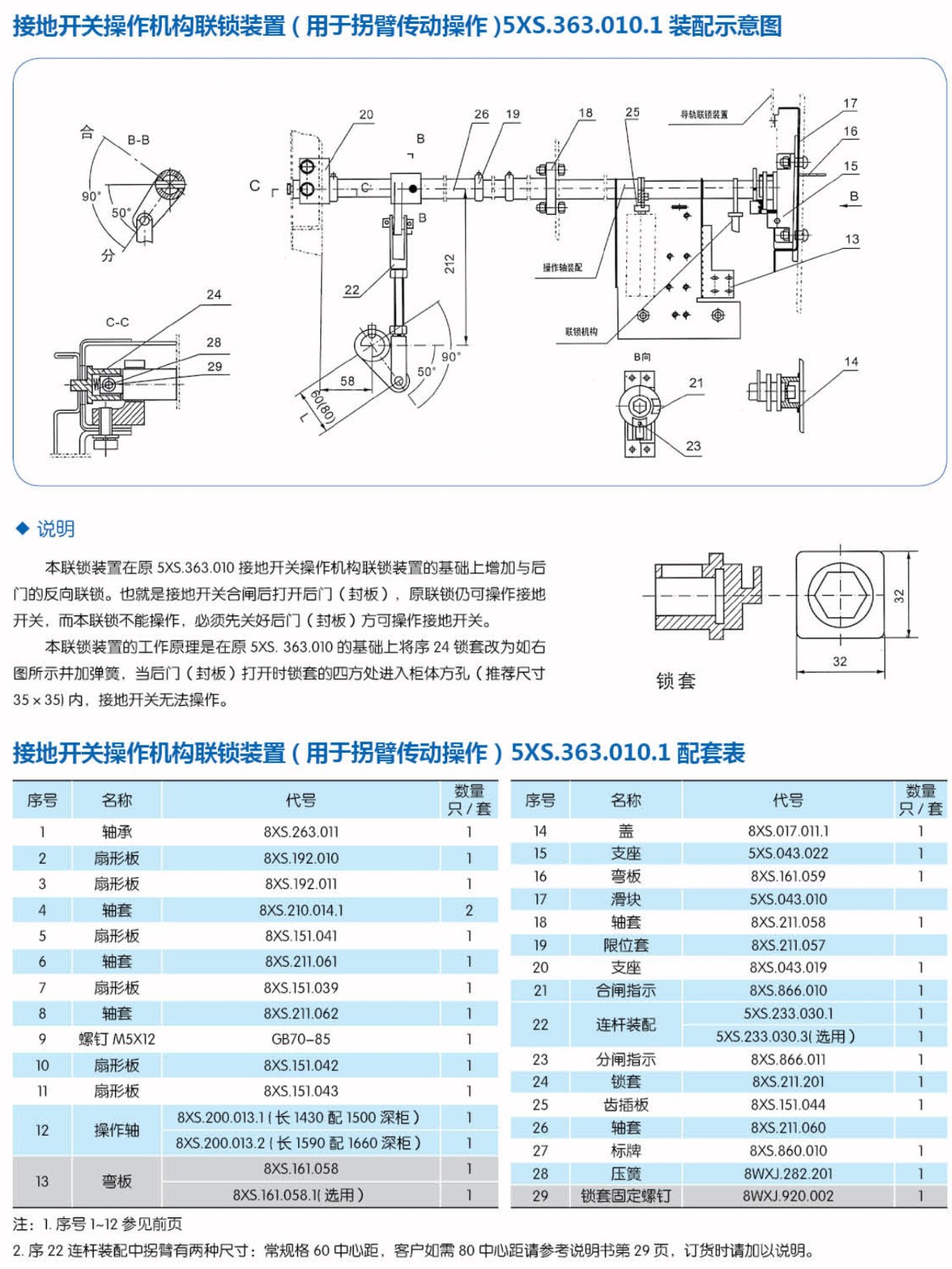 接地开关操作机构联锁装置