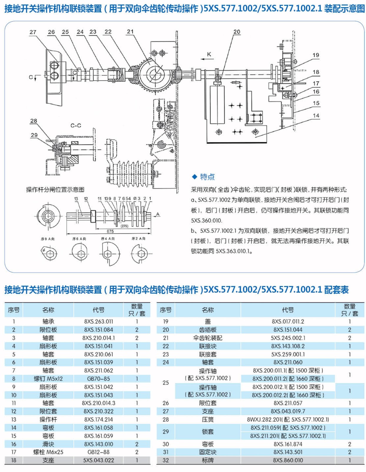 接地开关操作机构联锁装置