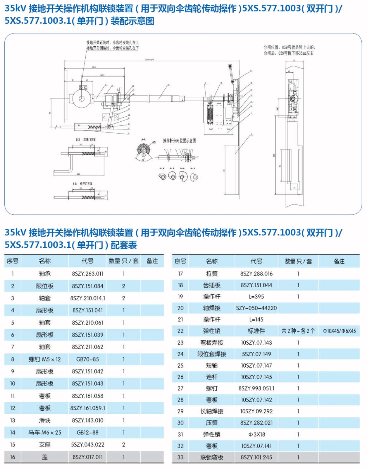 接地开关操作机构联锁装置