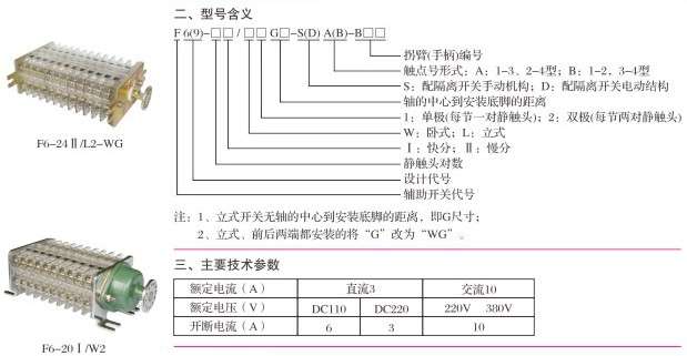 F6、F9辅助开关