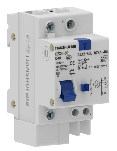 DZX4-40L 1P+N 1-40A剩余电流动作断路器