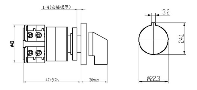 单孔安转型转换开关ADI20-FS