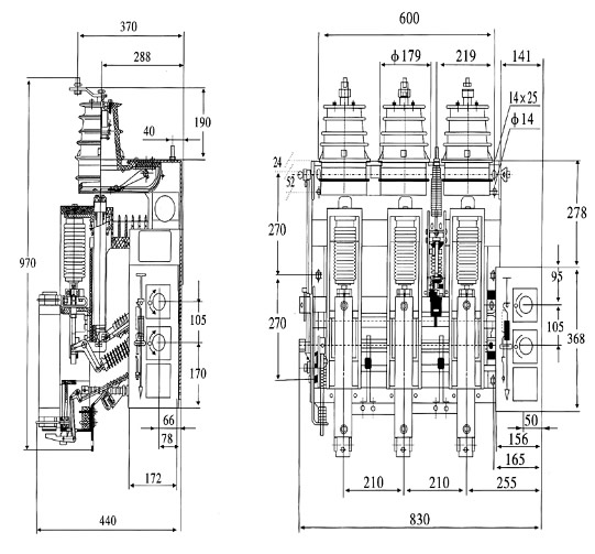 XFZ(R)N25-12系列户内高压真空负荷开关(熔断器组合电器)