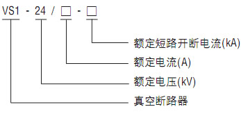 VS1-24系列户内高压真空断路器