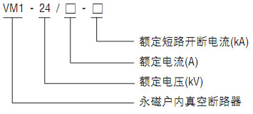 VM1-24系列永磁户内高压真空断路器